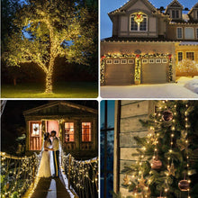 Carica l'immagine nel visualizzatore di Gallery, [2 Pacchi] Luci Solari Esterno, Litogo 28m 240 LED Catena Luminosa Esterno Filo Luci Led 8 modalità Lucine da Esterno Decorative Per Giardino, Natale, Patio, Cancello, Cortile, Matrimonio, Festa Bianco Caldo[2 Pezzi]