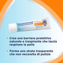 Carica l&#39;immagine nel visualizzatore di Gallery, Bepanthenol Tattoo Crema per Tatuaggi con Pantenolo 5%, Senza Conservanti, Profumi e Coloranti, 100 g