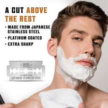 Carica l'immagine nel visualizzatore di Gallery, Shaving Revolution Lamette Rasoio Sicurezza x50 - Lame Rasoio Di Sicurezza - Lamette Per Rasoio Di Sicurezza In Acciaio Inossidabile Giapponese Platinum - Lamette Rasoi Di Sicurezza - Lamette Da Barba