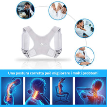 Carica l&#39;immagine nel visualizzatore di Gallery, Correttore di Postura ANOOPSYCHE Supporto Postura Schiena Traspirante Regolabile, Fascia Posturale Spalle e Schiena per Donna e Uomo e Adolescenti, Posturale Correzione per Alleviare il Dolore
