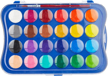 Carica l'immagine nel visualizzatore di Gallery, Giotto acquerelli in 24 colori, pastigle da 30mm, con pennello 24 colori Single