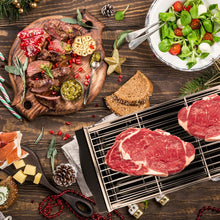 Carica l&#39;immagine nel visualizzatore di Gallery, HengBO Griglia Elettrica BBQ Senza Fumo, Barbecue da Tavolo Piastra Grill Elettrico Doppio Strato con Vassoio Raccogli Olio per Party Riunione di Famiglia in Balcone e Giardino per 6 Persone - 2000W
