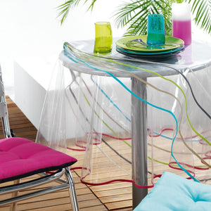 LIGNE DECOR 180 cm, con 15/100E Biais Diametro: 180 Brown (Taupe) - Ilgrandebazar