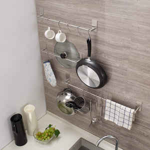 ZUNTO Bagno Adesivo Porta Salviette Acciaio Inox 40cm Portasciugamani