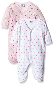 Care Pigiama Bimba 0-24 (Pacco da 2)    Rosa (Old Rose 556) 2 mesi - Ilgrandebazar