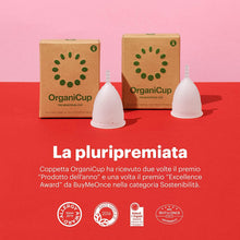 Carica l&#39;immagine nel visualizzatore di Gallery, Coppetta mestruale OrganiCup - Taglia A/Piccola - Vincitrice degli AllergyAwards 2019 - Approvata dalla FDA - Morbida, flessibile, riutilizzabile, in silicone per uso medicale
