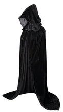 Carica l'immagine nel visualizzatore di Gallery, VGLOOKO Full Length Hooded Robe Cloak Long Velvet Cape Cosplay Costume 59"...