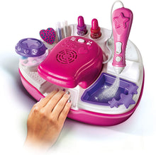 Carica l&#39;immagine nel visualizzatore di Gallery, Clementoni - 15174 - Crazy Chic - Nail Art Studio - atelier unghie con smalti - set per unghie bambina 6 anni, Rosa, bianco, viola Superstar Nail Art