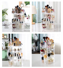 Carica l&#39;immagine nel visualizzatore di Gallery, Organizzatore di trucco, espositore cosmetico Rotating Organizer, Trasparente