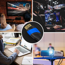 Carica l'immagine nel visualizzatore di Gallery, KabelDirekt – 5 m – Cavo HDMI 4K (4K@60 Hz per Una spettacolare Esperienza Ultra HD – High Speed con Ethernet, Compatibile con HDMI 2.0/1.4, Blu-ray/PS4/PS5/Xbox Series X/Switch, Nero) 5 m Nero/Blu