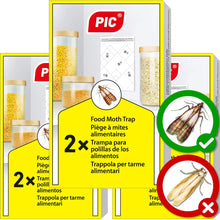 Carica l&#39;immagine nel visualizzatore di Gallery, PIC Trappola Anti Tarme del Cibo - Confezione da 3 buste con due trappole =... - Ilgrandebazar