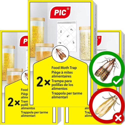 PIC Trappola Anti Tarme del Cibo - Confezione da 3 buste con due trappole =... - Ilgrandebazar