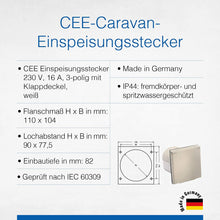 Carica l'immagine nel visualizzatore di Gallery, as - Schwabe 60484 - Presa per Collegamento fonte analogica Esterna Caravan 230V / 16A / 3-Poli