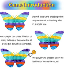 Carica l'immagine nel visualizzatore di Gallery, VOFOLEN Grande Push Bubble Sensory Fidget Giocattoli, Gigante Pop Push Gigantesco Antistress, Grande Farfalla Viola Arcobaleno Estrusione Bolla Giocattoli Sensoriali Educativi Estrusione per Bambini