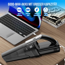 Carica l'immagine nel visualizzatore di Gallery, Aspirapolvere Auto Potente, Aspirapolvere portatile 10000 Pa Wet and Dry con luce LED, Aspirabriciole Senza Fili Potente con Batteria Ricaricabile da 6000 mAh, 12V 120W Aspirapolvere a Batteria