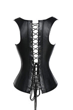 Carica l&#39;immagine nel visualizzatore di Gallery, COMFREE Bustino Donna Gotico Vintage Similpelle Cincher Osso M, Nero - Ilgrandebazar