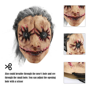 Hautton Maschera di Halloween, Spaventosa da Uomo L, Pulsante-occhio - Ilgrandebazar