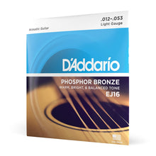 Carica l&#39;immagine nel visualizzatore di Gallery, D&#39;Addario EJ16 Set Corde Acustica EJ Phosphor BRZ RND WND - Ilgrandebazar