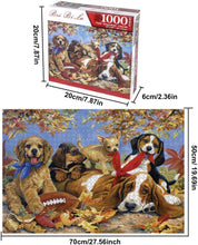 Carica l'immagine nel visualizzatore di Gallery, Puzzle Jigsaw 1000 pezzi per gli adulti, il materiale riciclabile d’alta qualità e stampato ad alta definizione, gioco familiare, festa aziendale, regalo per amore e amico (cane domestico)