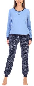 Merry Style Pigiama Manica Lunga Donna MS10-168(mélange Scuro Grigio, S) - Ilgrandebazar
