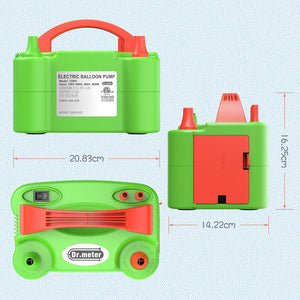 Dr.meter Pompa Elettrica, Elettronica di Gonfiaggio Verde + Arancione - Ilgrandebazar