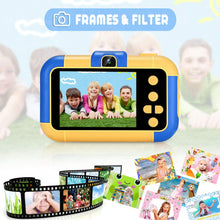 Carica l&#39;immagine nel visualizzatore di Gallery, ASIUR Fotocamera Digitale per Bambini 1080P HD Videocamere Giocattolo Ricaricabili Videocamere per Bambini per Ragazze e Ragazzi 3-8 Anni Compleanno Natale Capodanno Regalo (Blu)