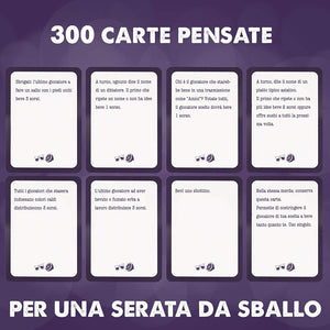 La Trappola - Il Gioco Alcolico che Comincia con un Bicchierino e finisce alle 4 di mattina spalmati sul Divano - Il Gioco per le Tue Serate Alcoliche - Drunk Game, Giochi Alcolici per Feste Adulti
