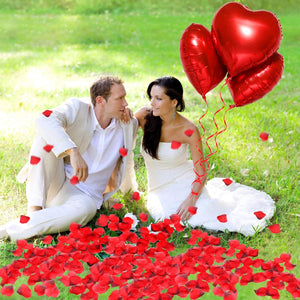 Howaf 30 Pezzi Grande Palloncini Forma di Cuore Foil Air Balloons e rosso - Ilgrandebazar