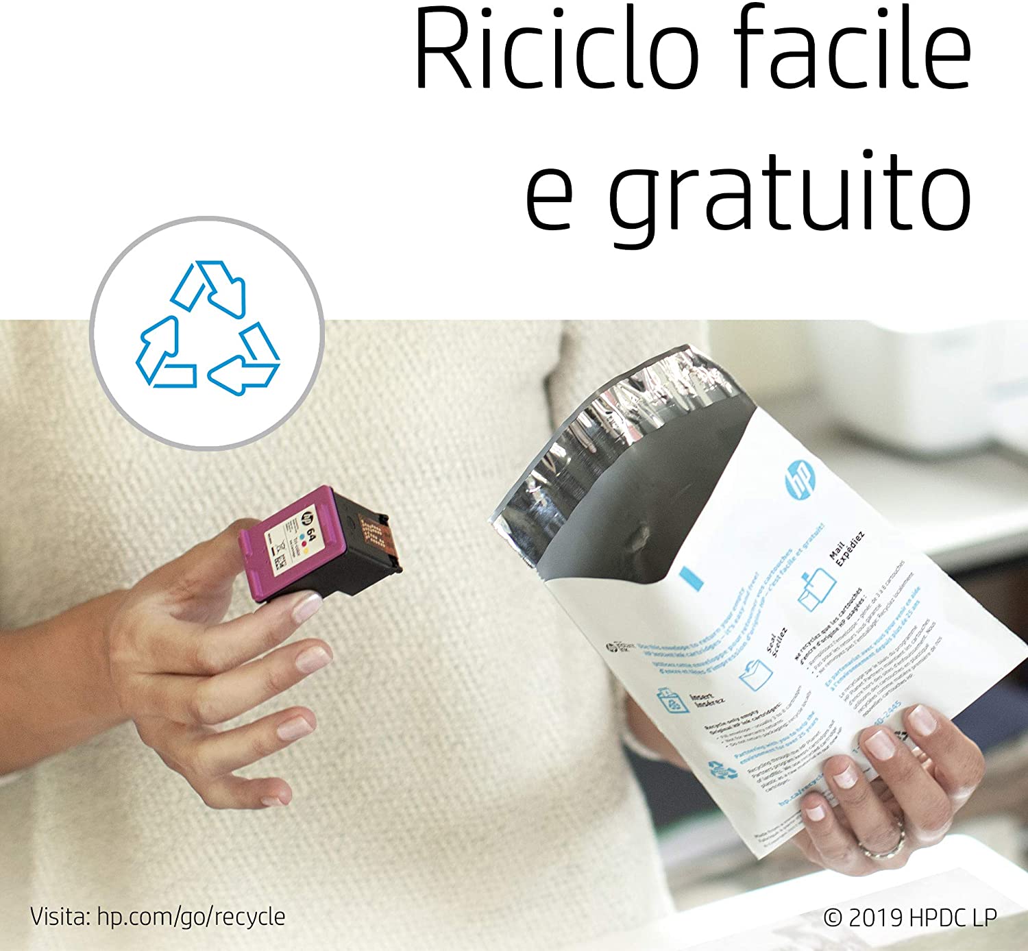 ORIGINALE HP 62 NERA C2P04AE CARTUCCIA ORIGINALE PER HP P - Foto 9