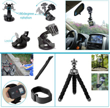 Carica l&#39;immagine nel visualizzatore di Gallery, Neewer 50-In-1 Kit di Accessori per Action Camera Compatibile con GoPro Hero 8 Max 7 6 5 4 Black GoPro 2018 Session Fusion Argento Bianco Insta360 DJI AKASO APEMAN Campark SJCAM Action Camera ecc.