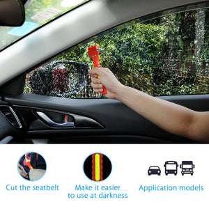 OMORC [2 Pezzi] Martello di Emergenza per Auto, Arancione - Ilgrandebazar