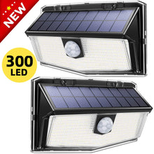 Carica l&#39;immagine nel visualizzatore di Gallery, Luce Solare LED Sensore di Movimento, Lampada 300 LED, IP67 2 PEZZO - Ilgrandebazar