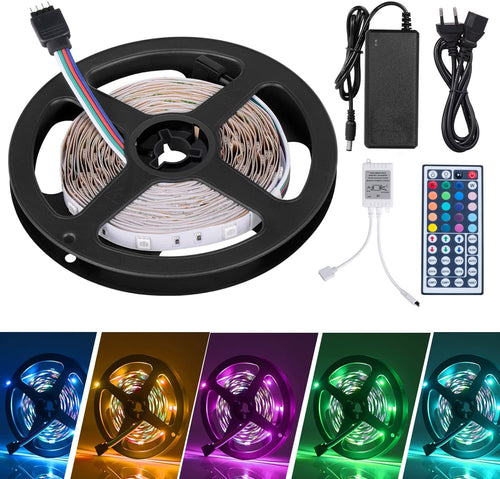 LED Striscia 5M RGB 5050,Duractron led striscia 150 led per Natale,Feste, Decorazioni.(Non Impermeabile)