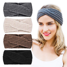 Carica l&#39;immagine nel visualizzatore di Gallery, DRESHOW 4 Pezzi Fasce per Capelli Tessuto di Lana Turbante Fascia da Donna... - Ilgrandebazar