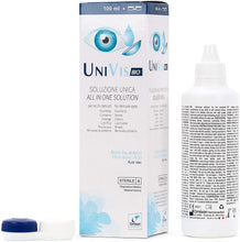 Carica l'immagine nel visualizzatore di Gallery, Univis Bio Soluzione Unica (con Acido ialuronico ed Aloe vera) per Lenti a contatto - 100 ml travel kit