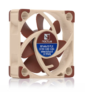 Noctua NF-A4X10 FLX, Ventola Silenziosa di Qualità Premium, 40x10mm, Marrone - Ilgrandebazar