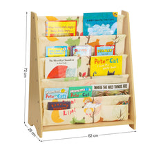 Carica l&#39;immagine nel visualizzatore di Gallery, SONGMICS Libreria di Tessuto per 62 x 28 x 72 cm, Finitura Acero, Multicolore - Ilgrandebazar