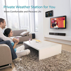 Kalawen Stazione Meteo Automatica Digitale Wireless Nero - Ilgrandebazar