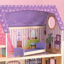 Carica l&#39;immagine nel visualizzatore di Gallery, KidKraft 65092 Casa legno Kayla per bambole di 30cm con 10 accessori inclusi e 3 livelli di gioco, Multicolore