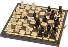 Carica l'immagine nel visualizzatore di Gallery, Scacchiera in Legno Professionale Scacchi 34 cm - Chess, Scacchiere Set Portatile Gioco da Viaggio per Adulti Bambini