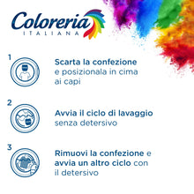 Carica l&#39;immagine nel visualizzatore di Gallery, Coloreria Italiana Grey Colorante Tessuti e Vestiti in Lavatrice, Nero Intenso, 1 Confezione