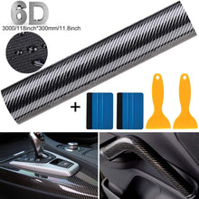 Carica l'immagine nel visualizzatore di Gallery, Fansport 6D Pellicola Adesiva Carbonio Adesiva Foglio Pellicola in Fibra di Carbonio Rivestimento Adesivo di Vinile in Fibra di Carbonio per Auto Impermeabile, Anti Bolle, Luminoso (300 * 30cm)