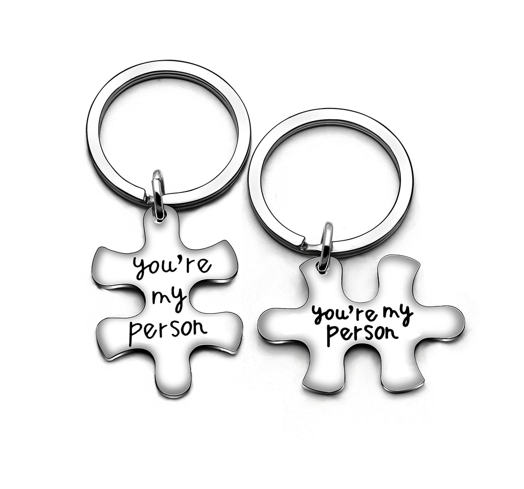 Portachiavi per coppia, fidanzato, fidanzata, familiari, You're My Person - Ilgrandebazar