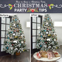 Carica l'immagine nel visualizzatore di Gallery, AWLGAK Gonna Albero di Natale,122 cm soffice Neve Bianco Natale Decorazioni Albero di Natale Vacanze gonne (48inch)