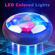 Carica l'immagine nel visualizzatore di Gallery, Set da Calcio Air Power con 2 Obiettivi, Giocattoli Ricaricabili Pallone da Calcio al Passaggio con luci a LED, pallone da calcio Air Power Hover per ragazze dei ragazzi Giochi all'aperto al coperto Blu