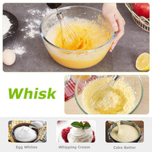 Carica l'immagine nel visualizzatore di Gallery, Bonsenkitchen Frullatore a Immersione Multifunzione 4 in 1, Minipimer in Acciaio Inox, 1000 W, 20 Velocità Regolabili, con Frusta, Tritatutto da 500 ml e Misurino da 700 ml, HB3203