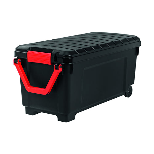 Iris Ohyama, storage box fai da te - conservarla All 170 L, Nero / Rosso