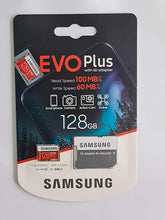 Carica l'immagine nel visualizzatore di Gallery, Samsung, Evo Plus, Micro SD SDXC da 128 GB, classe 10 U3, scheda di memoria, 100MB/S, 4K Ultra HD, MB-MC128HA/EU