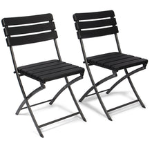 Carica l&#39;immagine nel visualizzatore di Gallery, Vanage VG-8717 Set Sedie, Plastica HDPE, Nero, 55 x 46 55 x 46 x 81 cm, Nero - Ilgrandebazar