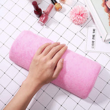 Carica l'immagine nel visualizzatore di Gallery, Frcolor morbido nail art Cushion Pillow Salon Hand Holder nail ARM rest manicure Accessories Tool Pink